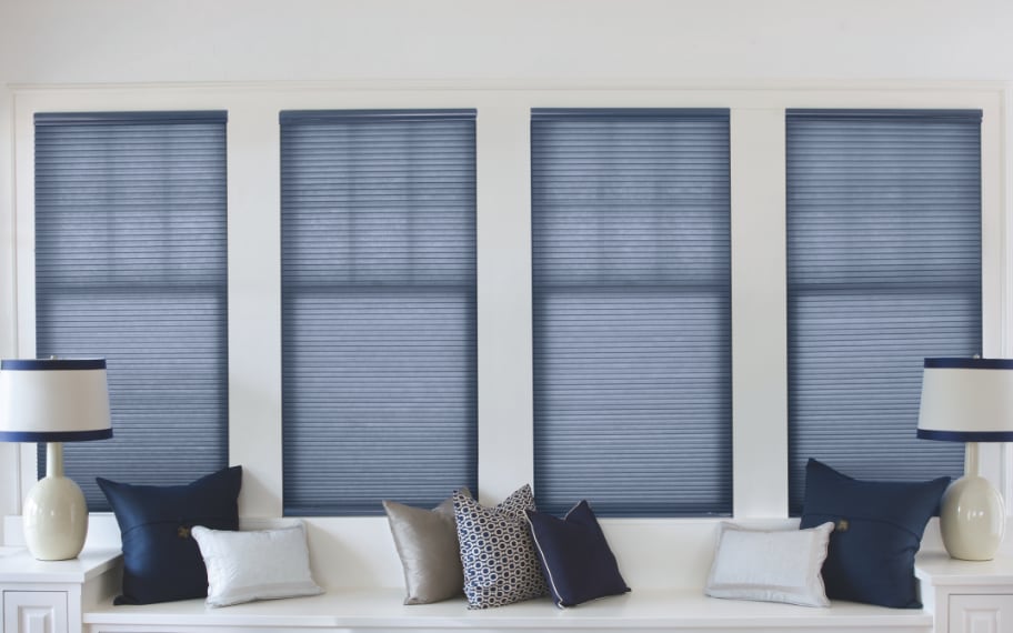 Cellular Shades in a Sitting Room